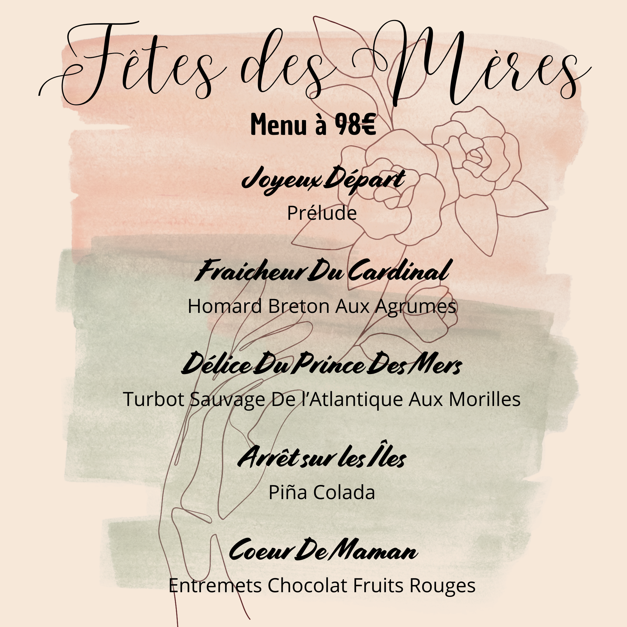 MENU FÊTES DES MÈRES GOXOKI 2024